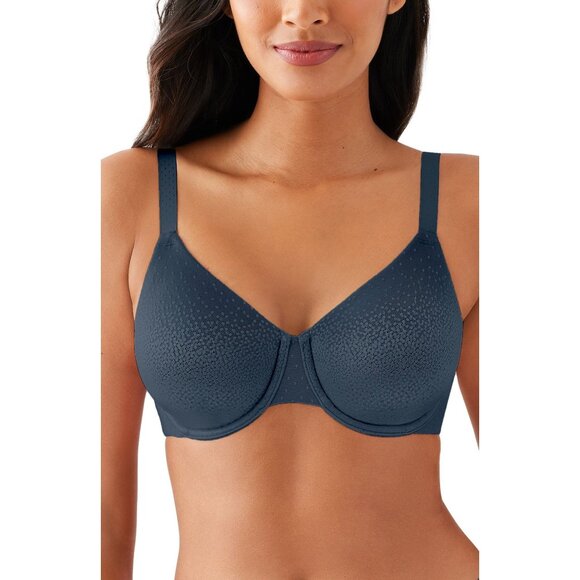 🆕WACOAL Back Appeal Non-padded Underwire Bra 38G Navy Blue #855303 - Picture 1 of 7